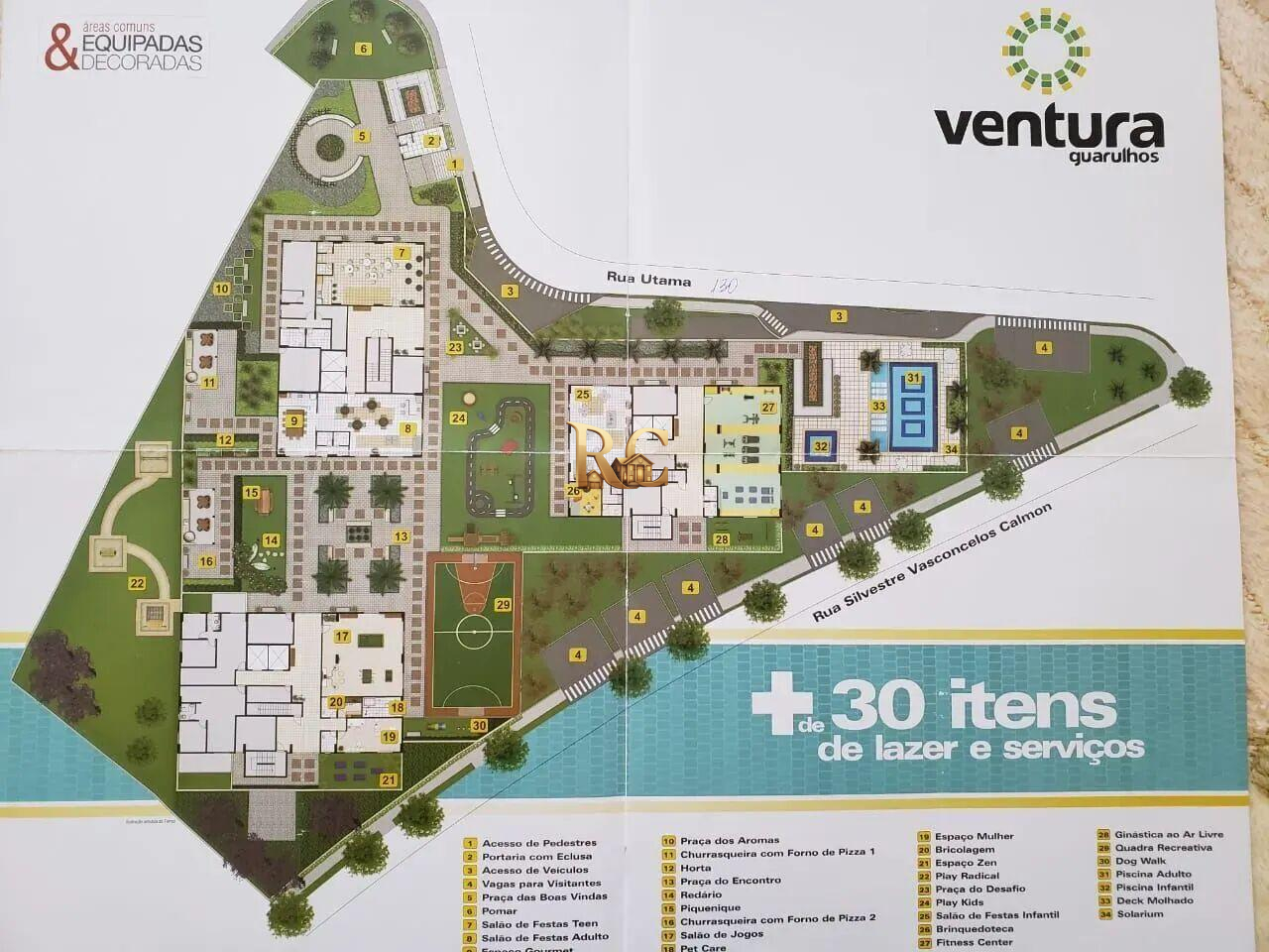 Apartamento para Venda em Guarulhos, Vila Paulista, 2 dormitórios, 1 banheiro, 1 vaga - RC Imóveis à Venda - Aluguel e Venda de Imóveis